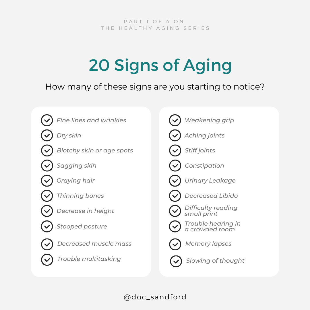 20 signs of aging